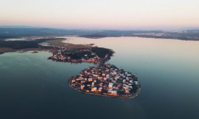 Gün batımı Gölyazı’da güzel