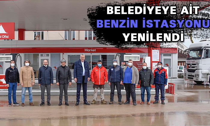 Belediyeye ait benzin istasyonu yenilendi