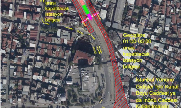 İstanbul Caddesinde trafik düzenlemesi