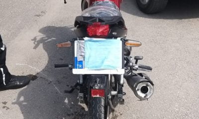 Maskeyi motosikletinin plakasına takan sürücüye 7 bin 465 TL ceza