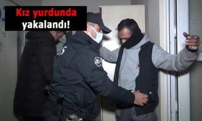 Kız yurduna giren şahıs kaçamadı