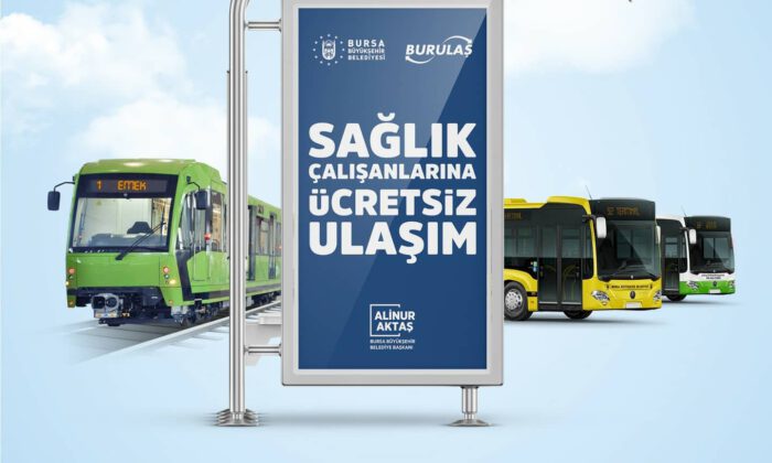 Sağlıkçılar için ücretsiz ulaşıma devam!