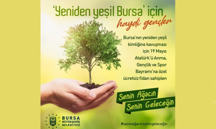 Yeniden yeşil Bursa için sizin de bir dikili ağacınız olsun!