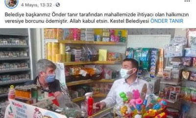 Kestel’de veresiye defterleri belediye tarafından kapatıldı!