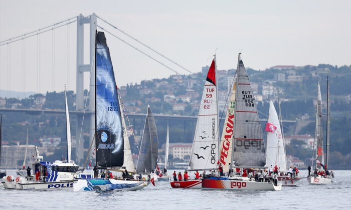 Boğaz’da yelken yarışı heyecanı!