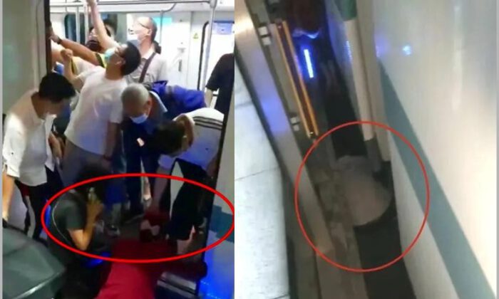 2 aylık bebek metrodan düştü, korku dolu anlar kameraya böyle yansıdı!