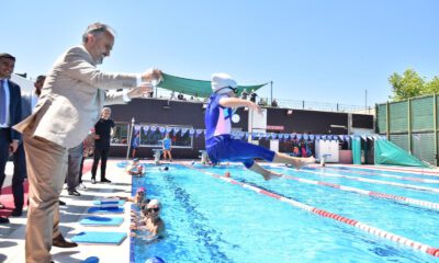 Havuzlar, spor okuluyla şenlendi̇