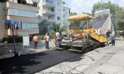 Mudanya’da asfalt çalışmaları sürüyor