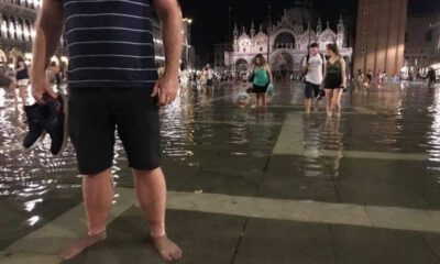 Venedik’in ünlü meydanını su bastı