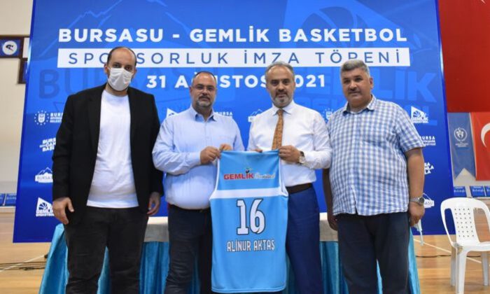 Basketbolda, Gemlik’e ‘Bursasu’ desteği