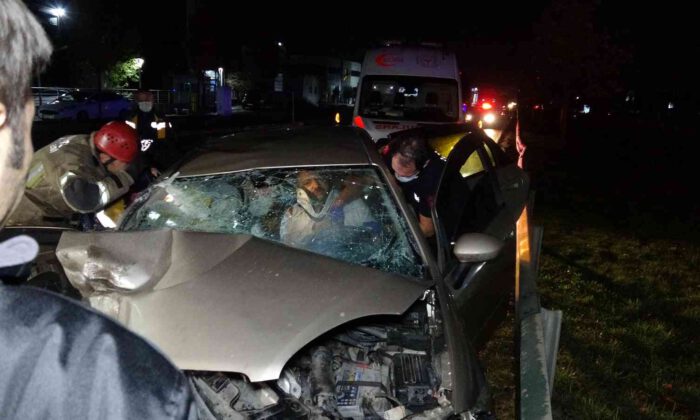 Bursa’da sıkışmalı kaza