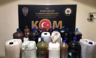 Bursa’da 400 litre sahte içki ele geçirildi