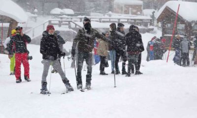 Uludağ’da pistler doldu taştı