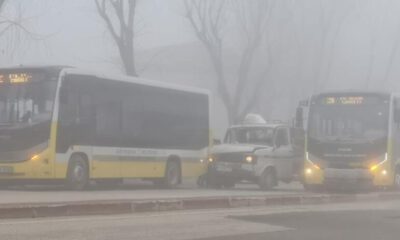 Bursa’da yoğun sis kazaya sebep oldu