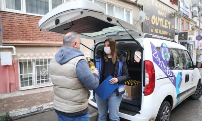 Mudanya Belediyesi’nden sofralara zeytinyağı desteği