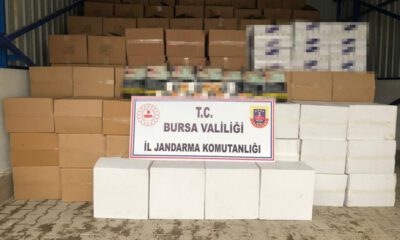 Bursa’da durdurulan araçta 2 ton kaçak tütün  ele geçirildi