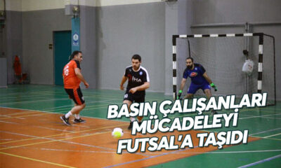 Basın çalışanları Futsal ile stres atıyor