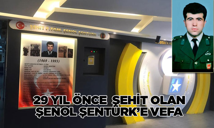 Bursalı Şehit Piyade Teğmen Şenol Şentürk 29. yılında unutulmadı