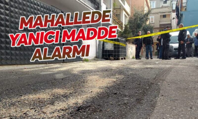 Bursa’da 1 buçuk tonluk kimyasal madde alarmı