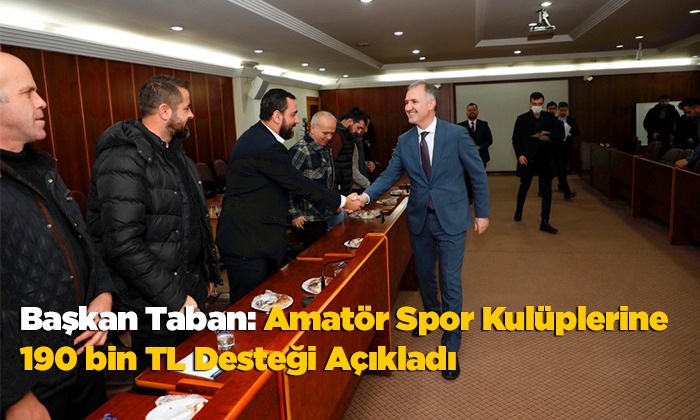 Amatör Spor Kulüplerine 190 Bin TL Destek