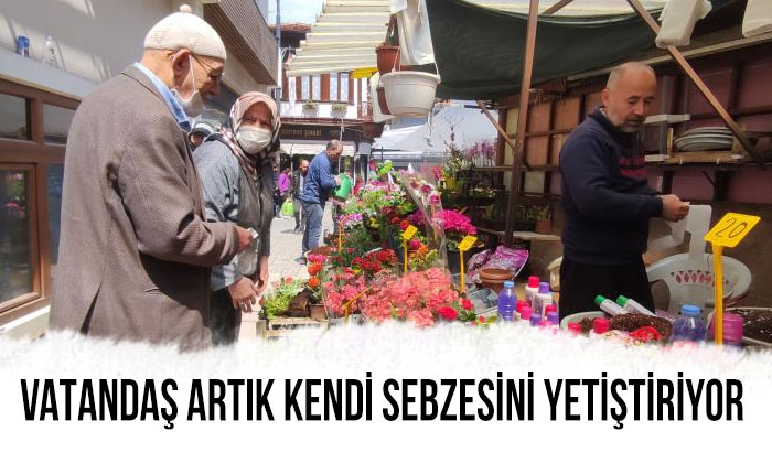 Vatandaşlar kendi sebzesini yetiştirmek için tohumculara akın etti