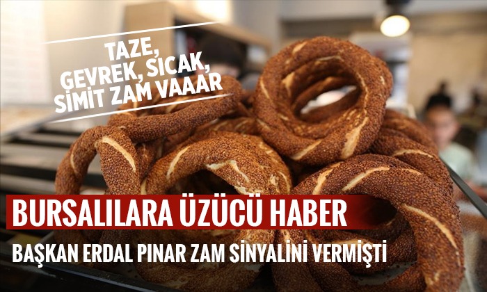 Bursa’da simit 4 lira oldu