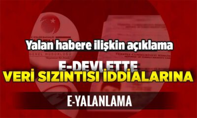 E-devlette Veri sızıntısı iddialarına e-yalanlama!