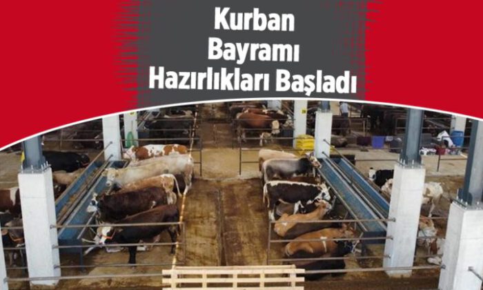 İnegöl hayvan pazarında hazırlıklar başladı