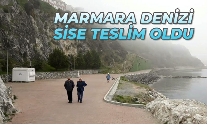 Marmara Denizi kıyılarında sis etkili oldu