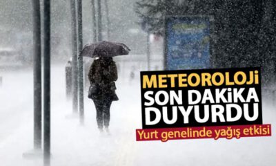 Meteoroloji’den ‘kuvvetli yağış’ uyarısı