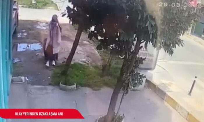 Annesinin Nisa Mihriban bebeği sokağa bıraktığı anlar kamerada