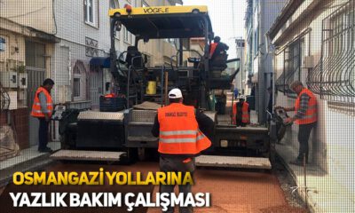 Bursa Osmangazi Yollarına Yazlık Bakım Çalışması