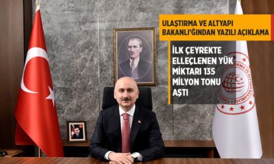 Ulaştırma ve Altyapı Bakanlığı, Yük ve Konteyner İstatistikleriyle ilgili yazılı açıklama yaptı