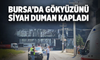 Bursa’da büyük fabrika yangını