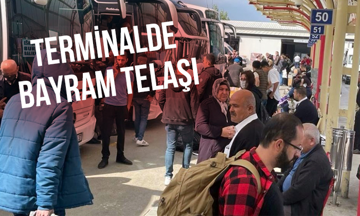 Terminalde bayram yoğunluğu yaşanıyor