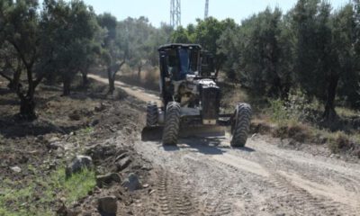 Gemlik’te tarım arazilerine giden yollar yenileniyor