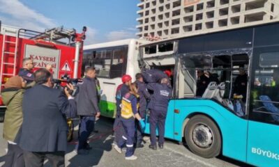 Kayseri’de 2 halk otobüsü çarpıştı: Çok sayıda yaralı var