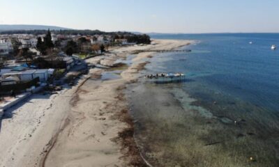 Çanakkale’de deniz 20 metre çekildi