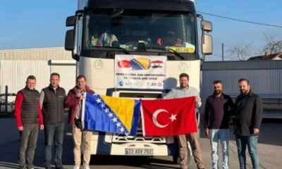 Bosna Hersek Türkiye Mezunlarından Depremzedeler İçin Yardım Tırı