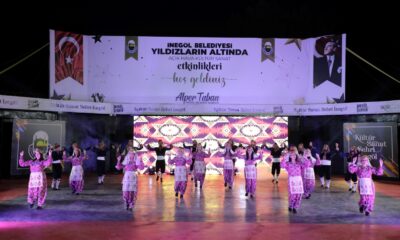 İnegöl Belediyesi Halk Dansları Topluluğundan muhteşem gece