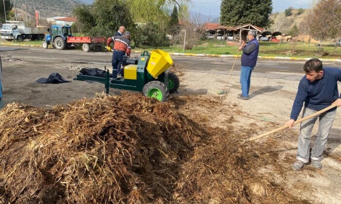 32 ton bitkisel atık, 10 ton gübreye dönüştü