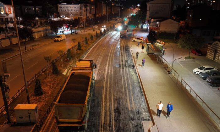 Bin 200 ton asfaltla 800 metrelik güzergah yanilendi