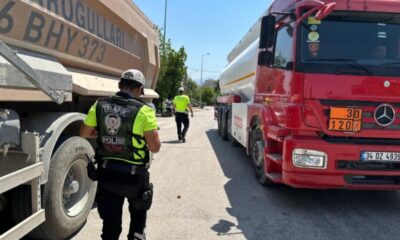 Bursa’da tehlike saçan hafriyat kamyon sürücüleri teker teker yakalandı