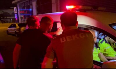 Polis ekiplerinden kaçan sürücü gece kartallarına takıldı