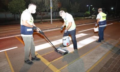 Nilüfer ekipleri gece mesaisinde