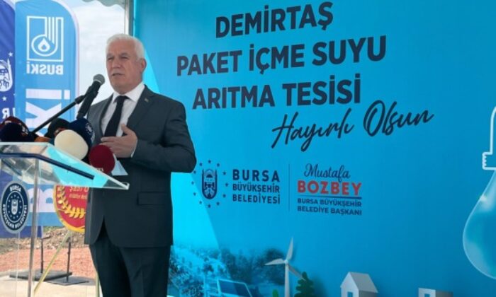 Bursa’da su çeşmeden içilecek