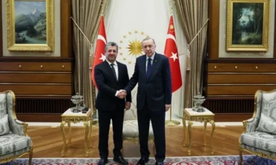 Cumhurbaşkanı Erdoğan, Barzani ile bir araya geldi