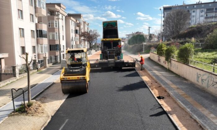 Tarihi projede asfalt çalışmaları hız kazandı